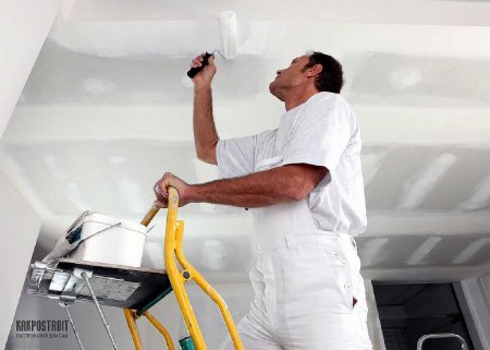Покрасить потолок своими руками