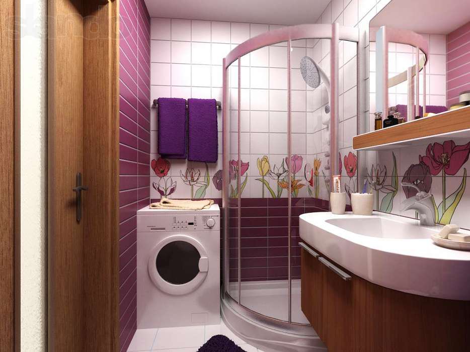 Как сделать маленькую ванную комнату с душевой кабиной максимально удобной и современной